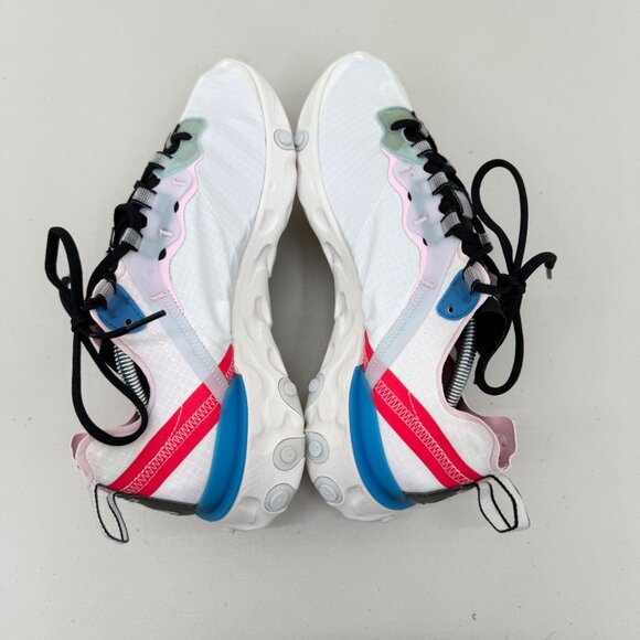 Nike React Element 55 Blue Hero Running Sneakers Shoes CK4462-100 Womens sz 9.5 - Picture 7 of 8